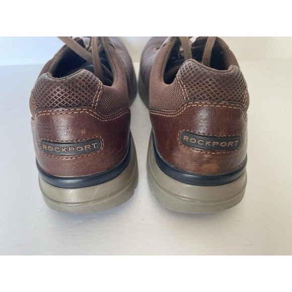 Rockport XCS Shoes Men's Size 10.5 M Casual Brown Leather Lace Up Low Top - Picture 11 of 11